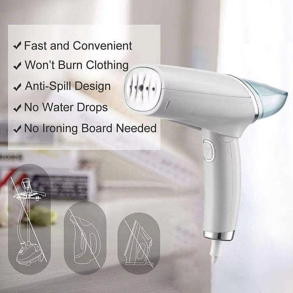 Handheld Clothes Steamer Garment Handheld Ironing Micro Steam Iron Hand Held Folding Portable Garment Steamer