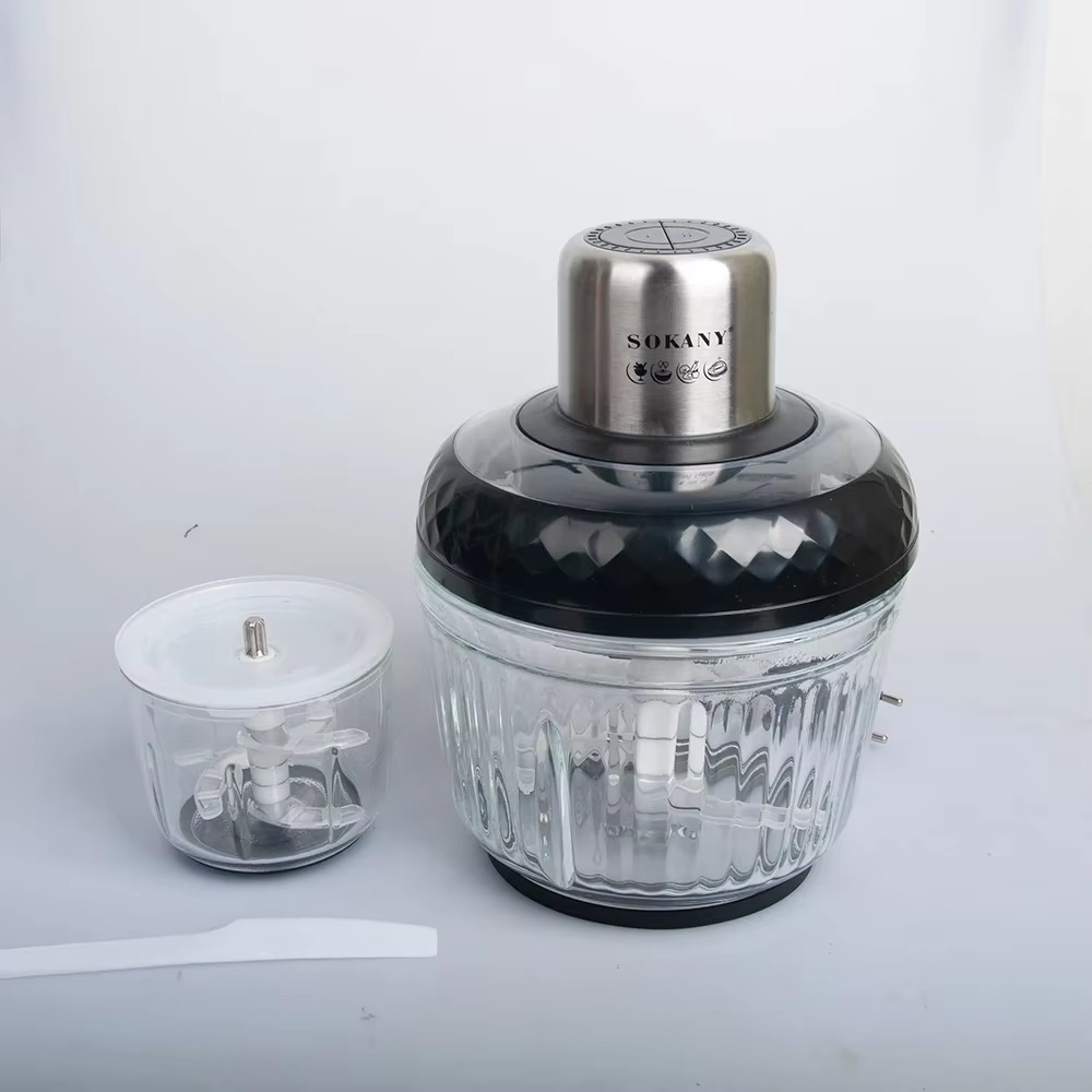 Houselin Food Processors, Electric Meat Grinder & Vegetable Chopper - 2 Bowls with Powerful 800W Copper Motor