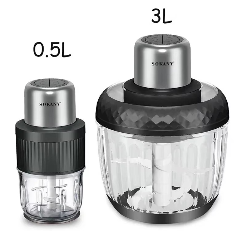 Houselin Food Processors, Electric Meat Grinder & Vegetable Chopper - 2 Bowls with Powerful 800W Copper Motor