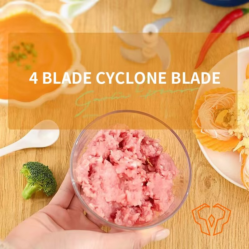 Electric Garlic Beater Mincer Small Meat Grinder Garlic Press Kitchen Essentials Made of Glass Kitchen Procesador De Alimentos