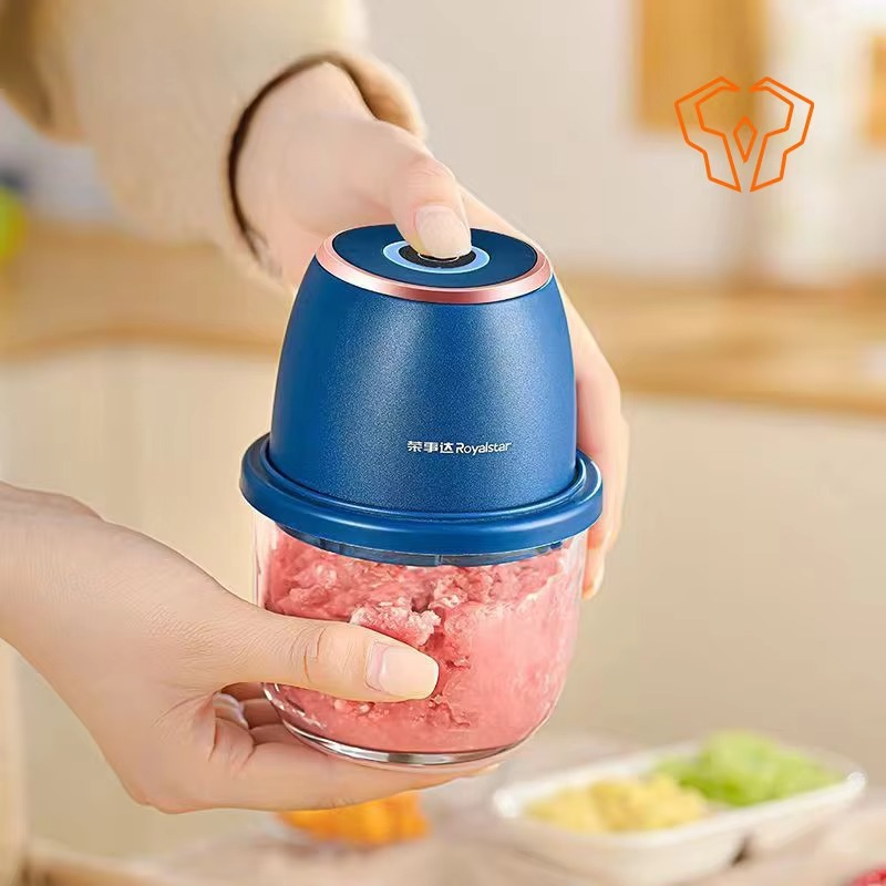 Electric Garlic Beater Mincer Small Meat Grinder Garlic Press Kitchen Essentials Made of Glass Kitchen Procesador De Alimentos
