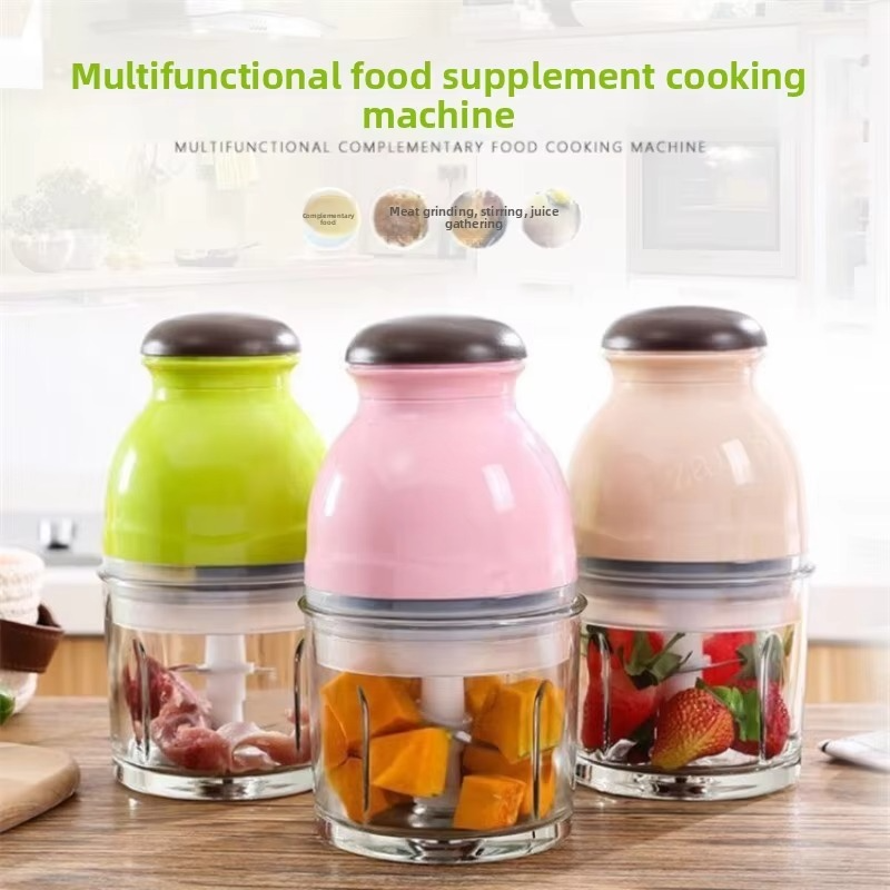 Multifunctional Juice Extractor Meat Chopper Ergonomic Design ABS Stainless Steel 500Ml Capacity For Kitchen For Household