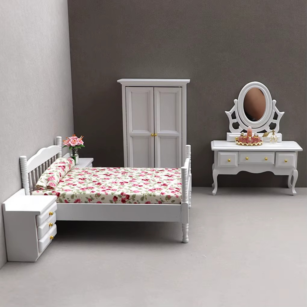 8Pcs/Kit Miniature Model Furniture Simulation 1:12 Toy Accessories
