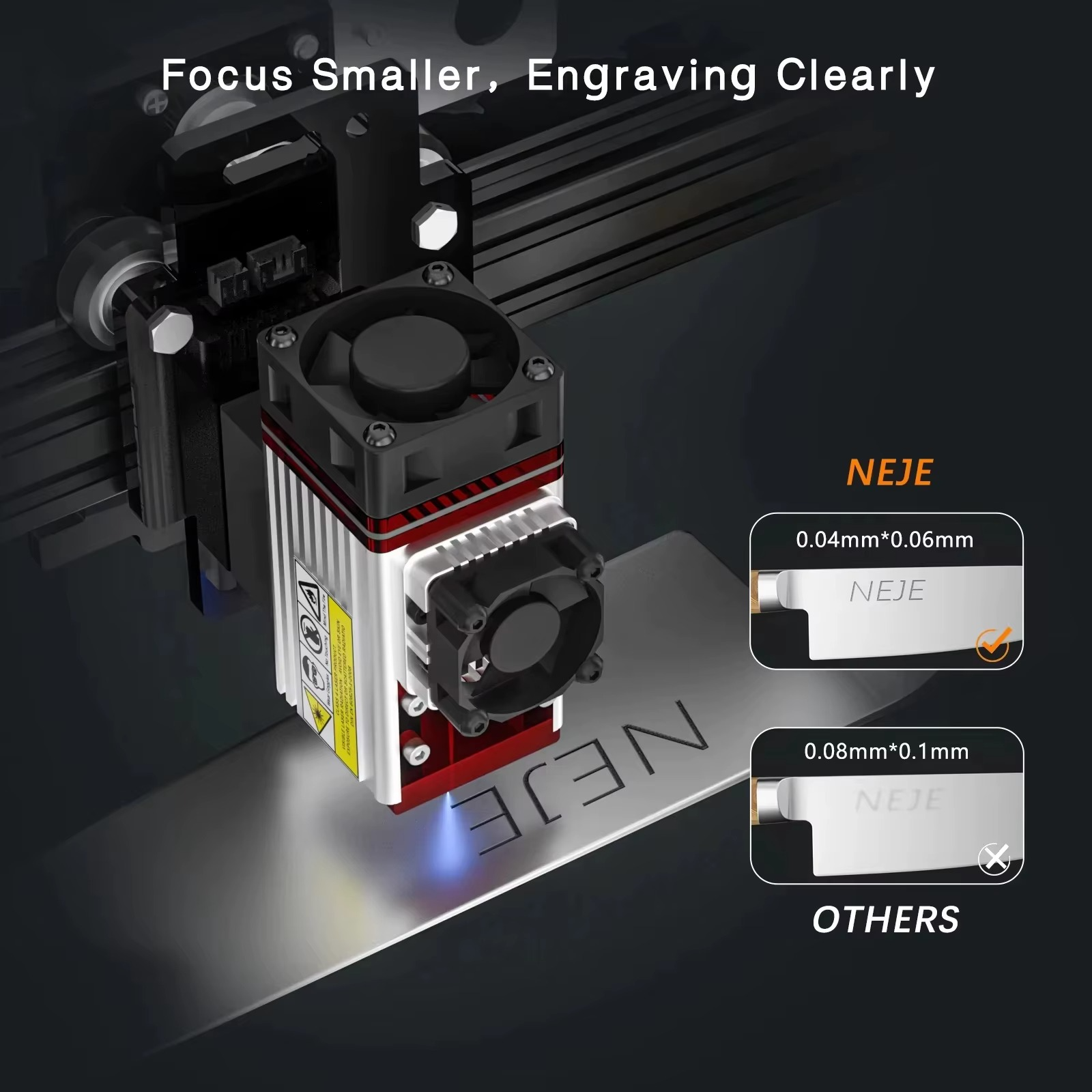 NEJE 5 A40640 Laser Engraving Machine 80w Wood Acrylic Laser Cutting Machine Portable Mini Machine