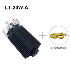LASER TREE LT-20W-A 4W Laser Module 450nm TTL Blue Light Laser Engraver Head for Laser Cutting Engraving Wood DIY Creation Tool