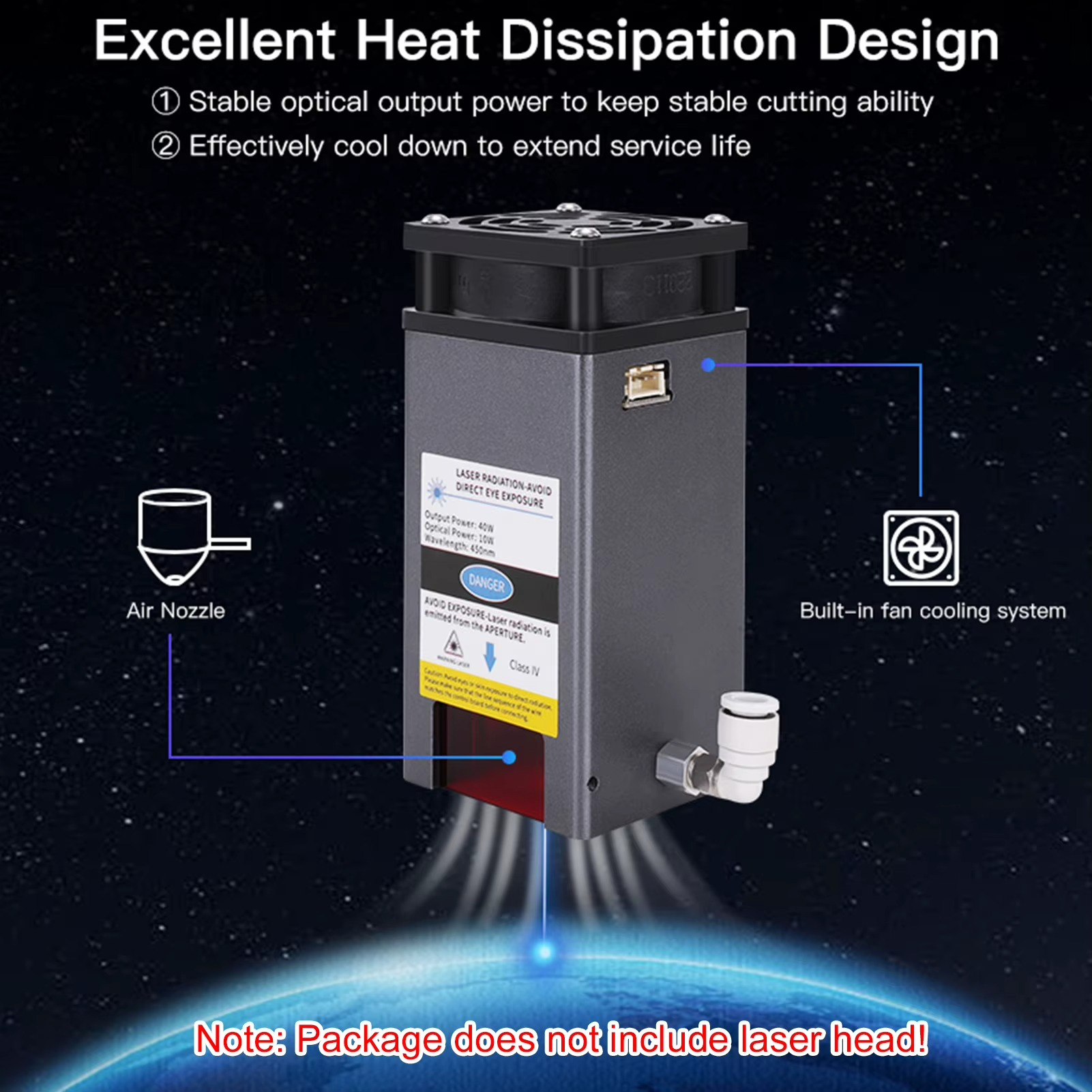 110V/220V Laser Cutting Air Assist System Pump 30L/Min Remove Smoke and Dust for Laser Engraver Cutter Machine