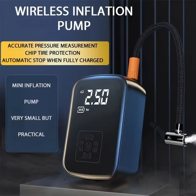 Car air pump Car portable intelligent wireless digital display pump Multifunctional tire basketball bicycle emergency air pump
