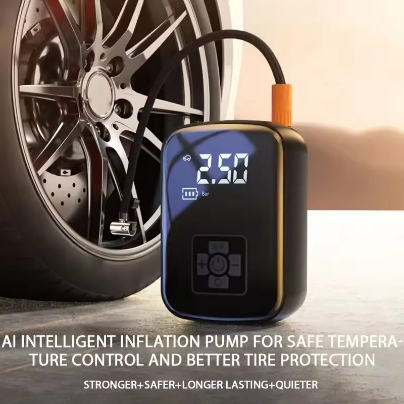 Car air pump Car portable intelligent wireless digital display pump Multifunctional tire basketball bicycle emergency air pump