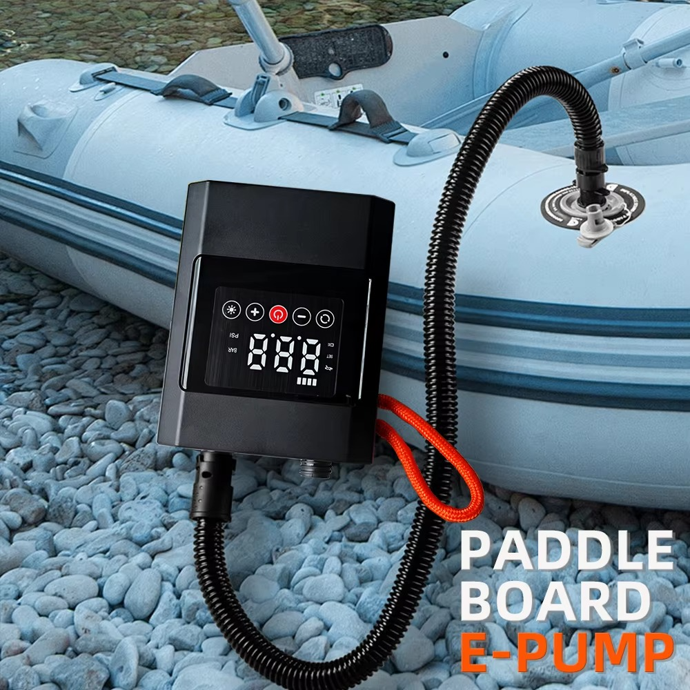 SUP Electric Portable Pulp Board Inflation Pump Q2 20PSI Large Capacity Rapid Inflater For Kayak Swim Circle Paddle Board