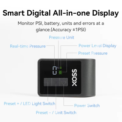 XOSS AirCube Wireless Bike Pump 120PSI Mini Portable Air Pump Rechargeable Air Inflator Bike Accessories