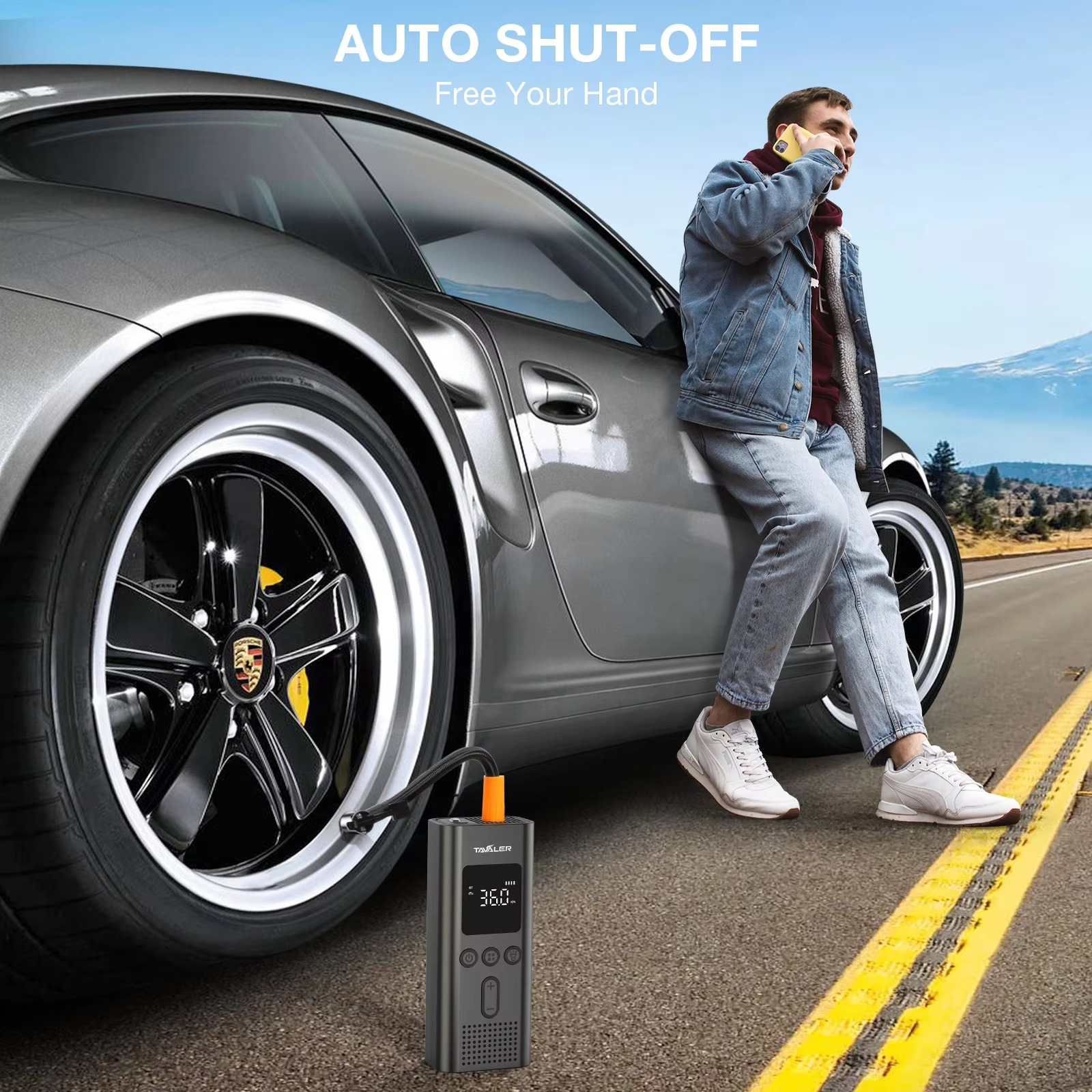 150psi Air Pump Portable Wireless Electric Tire Inflator For Bicycle Car Motorcycle Air Compressor Injector Bike Accessories