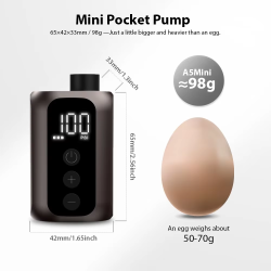 BSCOBBER A5mini Portable Air Pump Portable Rechargeable Wireless Bicycle Accessories Tire Inflator 100PSI High Pressure