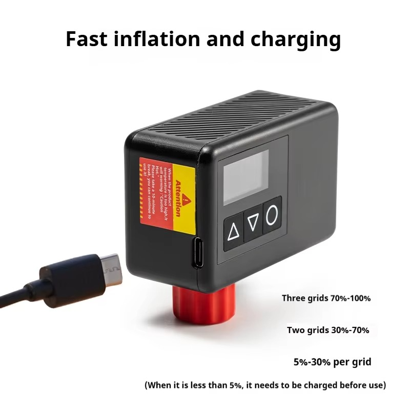 OFFFBONDAGE 120 PSI Portable Pocket Bike Electric Air Pump MINI Fast Rechargeable Compressor Tire Inflator For Bicycle Digital