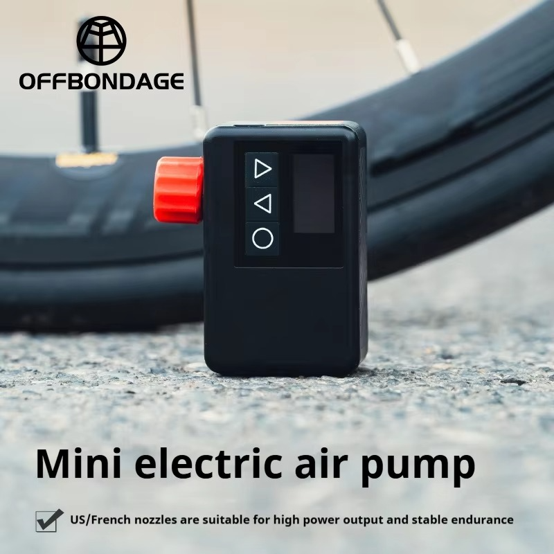 OFFFBONDAGE 120 PSI Portable Pocket Bike Electric Air Pump MINI Fast Rechargeable Compressor Tire Inflator For Bicycle Digital