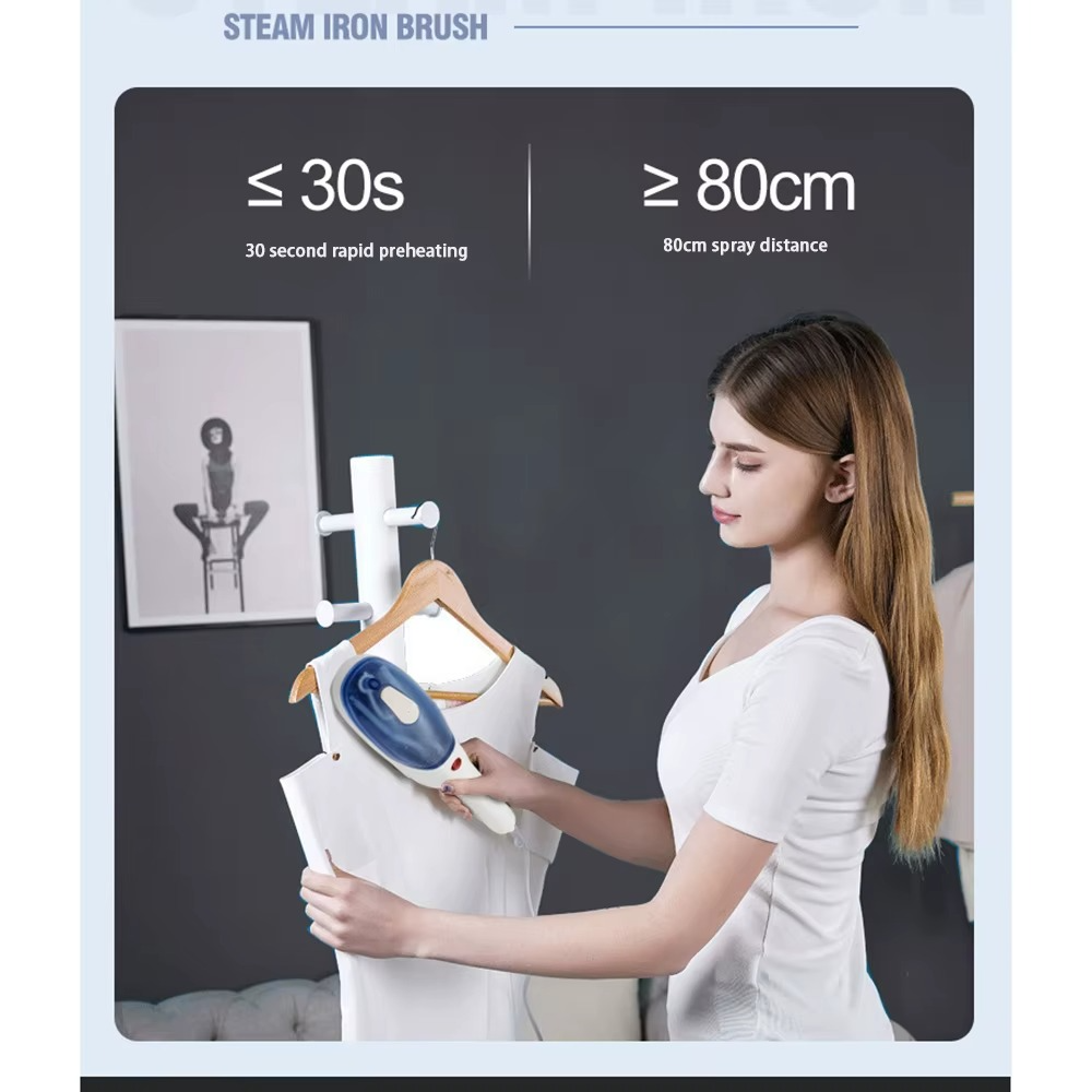 Portable Steam Machine Mini Garment Steam Steamer, Horizontal & Vertical 800W Easy Wrinkle Removal, Suitable for Travel & Home