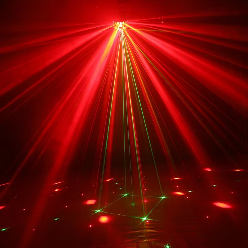 LED Double Layers Butterfly Beam Light 4IN1 DMX512 Controller Stage Effect Lights for Party DJ Disco KTV Wedding Performence