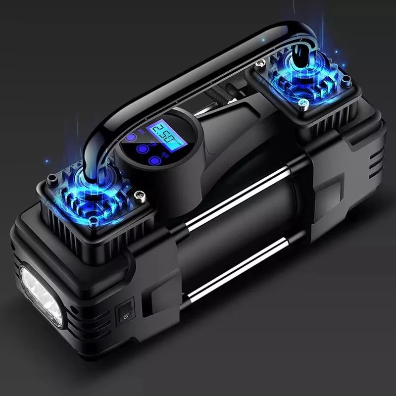 Car Tire Pump Auto Air Compressor Digital Display 12V Portable Auto Air Pump Up To 150 PSI Vacuum Tire Pump Car Accessories