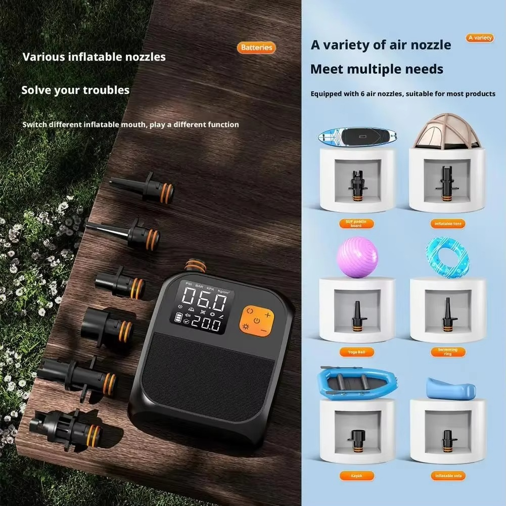 EAFC High Pressure 25PSI Portable Air Compressor Stand Up Paddle SUP Pump Electric Air Pump Car electronic accessories