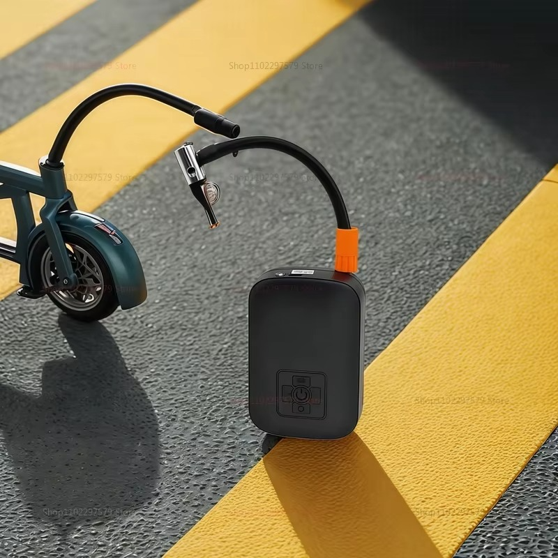 Wireless digital automotive air pump portable tire inflator multifunctional pump for bicycle basketball all car tires universal