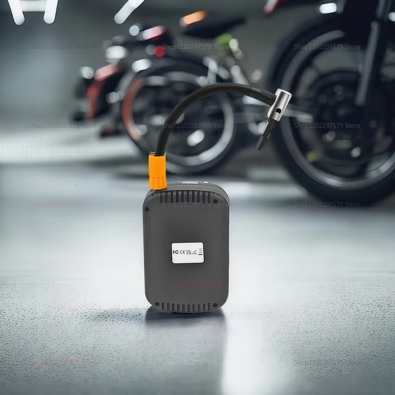 Wireless digital automotive air pump portable tire inflator multifunctional pump for bicycle basketball all car tires universal