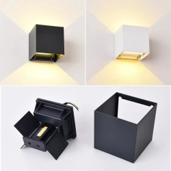 TRAZOS 12W PIR Sensor LED Wall Light Outdoor Waterproof IP65 Porch Garden Wall Lamp Indoor Bedroom Bedside Decoration Lighting