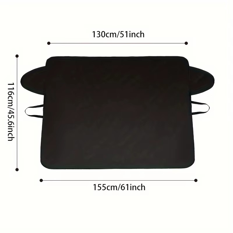Universal all-weather car windshield cover – snow, frost, and sun protection, durable Oxford fabric, fits most vehicles.
