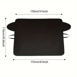 Universal all-weather car windshield cover – snow, frost, and sun protection, durable Oxford fabric, fits most vehicles.