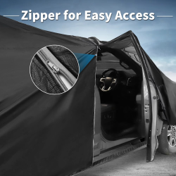 X Autohaux Waterproof Car Cover Aluminum Film Car Outdoor Full Car Cover for Suzuki Jimny JB64W/JB74W with Windproof Rope Hook