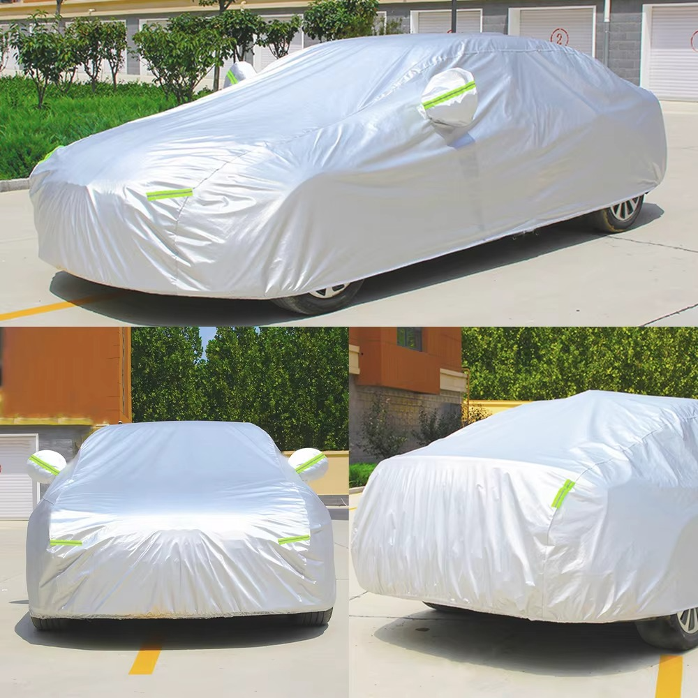 190T Car Cover Protection Sunscreen Heat Insulation Dust Resistant Scratch For Tesla Model 3 2017-2024 Car Exterior Accessories