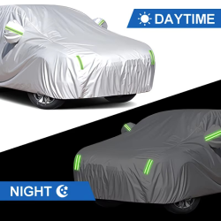 190T Car Cover Protection Sunscreen Heat Insulation Dust Resistant Scratch For Tesla Model 3 2017-2024 Car Exterior Accessories
