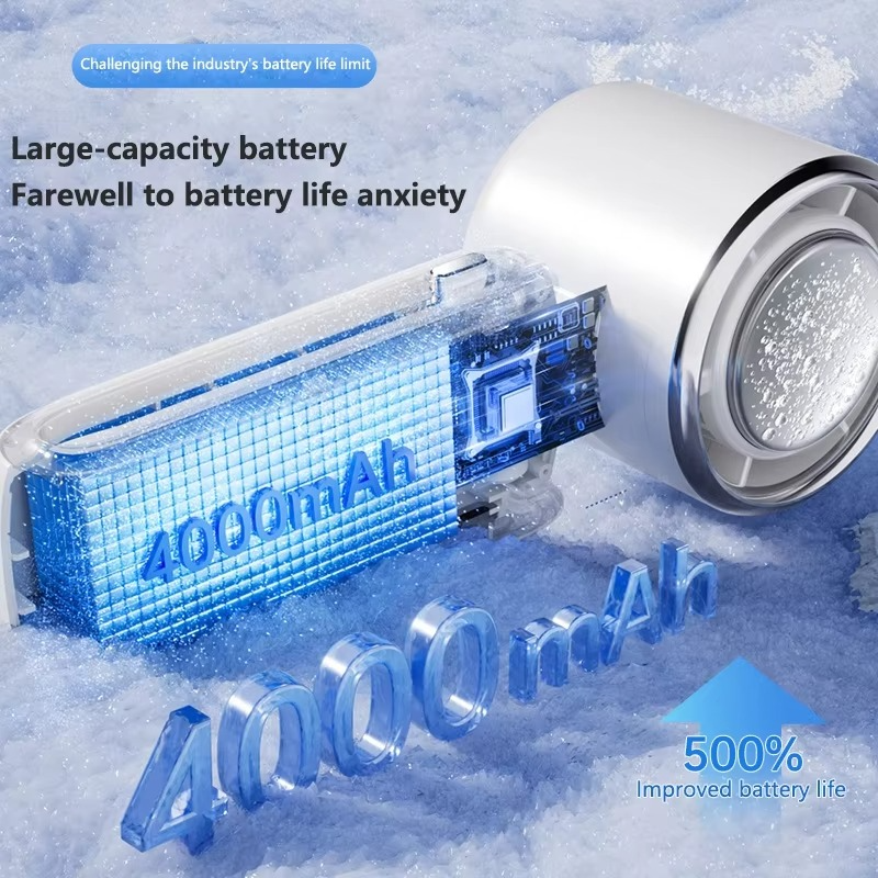 Xiaomi Portable Air Cooling Turbos Handheld Fan 100-Speed Adjustable Refrigeration Cooler 4000mAh LED Display USB Rechargeable