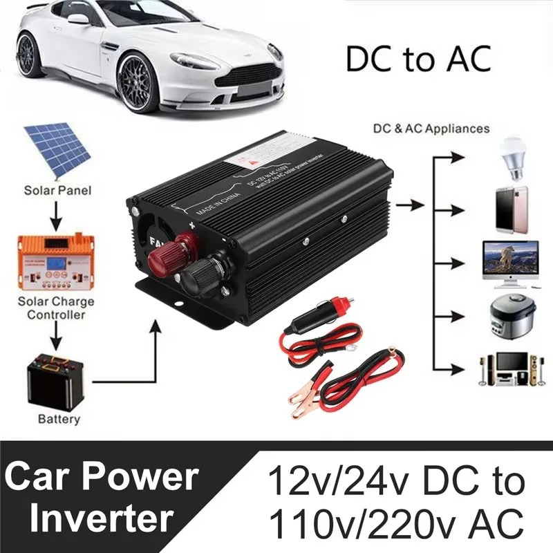 Car Inverter 12V 220V 3000W Voltage Converter USB Voltage Transformer DC 12V To AC 220V Solar Power Inverter for Car