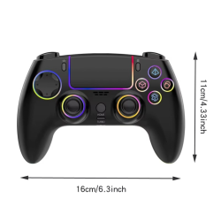 Wireless gamepad for PS5/PS4 with vibrating somatosensory function with back button