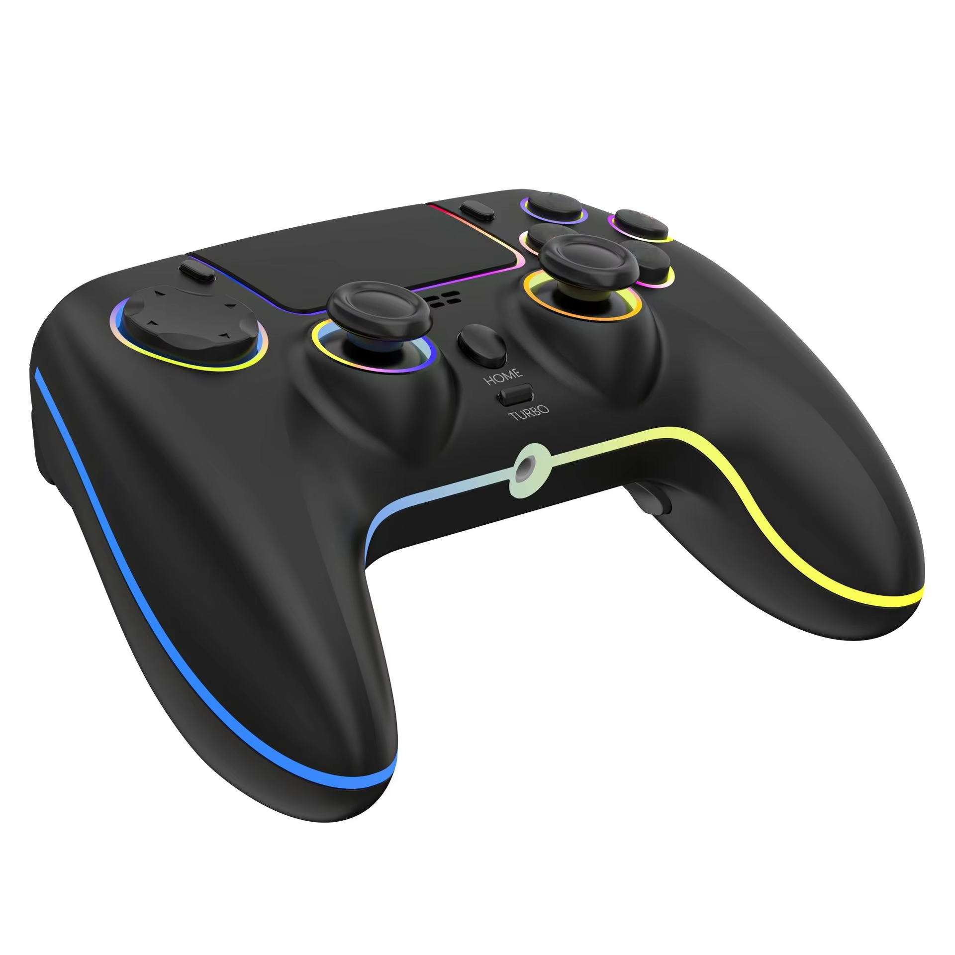 Wireless gamepad for PS5/PS4 with vibrating somatosensory function with back button