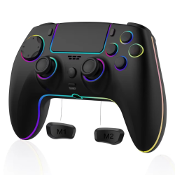 Wireless gamepad for PS5/PS4 with vibrating somatosensory function with back button