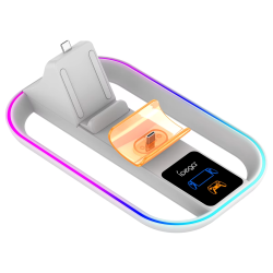 IPEGA PS5 Portal Charging Station for Playstation Portal Remote Player and PS5 Controller with Charging Cable and RGB Light
