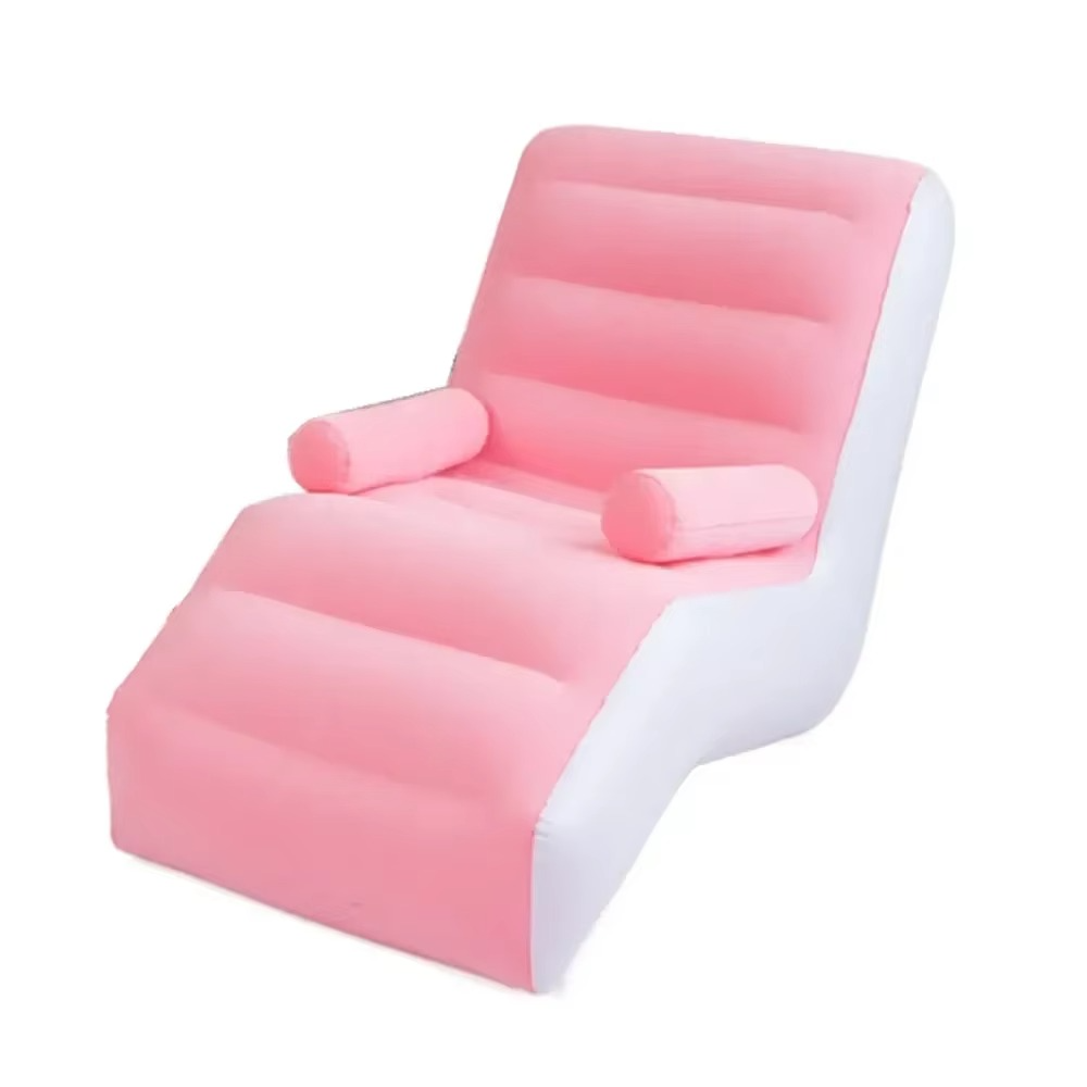 Living Room New Inflatable Lazy Sofa Fashionable Comfortable Lunch Rest Lazy Lounge Chair Indoor Foldable Bed Leisure Air Bench
