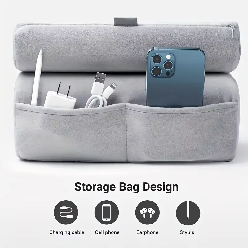 1 iPad stand, tablet stand, phone stand, adjustable tablet reading pad for bed and sofa, home and office accessories