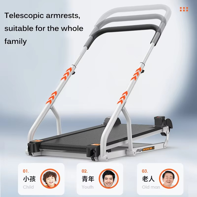 Folding Ultra-quiet Slimming Walking Machine, Mechanical Treadmill, Household Indoor Small Treadmill, No Need to Plug in