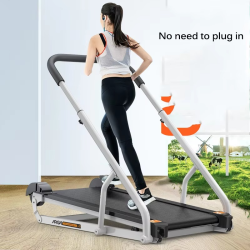 Folding Ultra-quiet Slimming Walking Machine, Mechanical Treadmill, Household Indoor Small Treadmill, No Need to Plug in