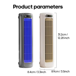 Newest Wall Mounted Air Conditioning Fan Silent Household Rechargeable Tower Fan Vertical Desktop Air Cooler for Bedroom Living