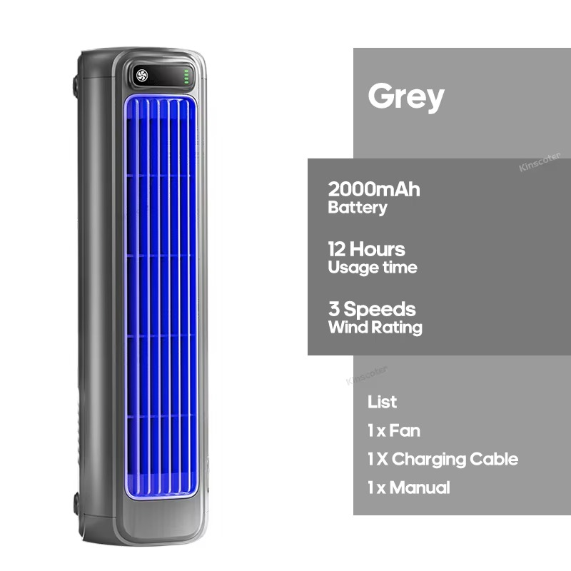 Newest Wall Mounted Air Conditioning Fan Silent Household Rechargeable Tower Fan Vertical Desktop Air Cooler for Bedroom Living