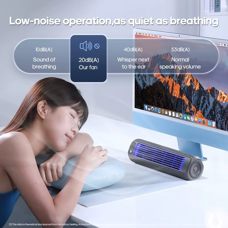 Newest Wall Mounted Air Conditioning Fan Silent Household Rechargeable Tower Fan Vertical Desktop Air Cooler for Bedroom Living