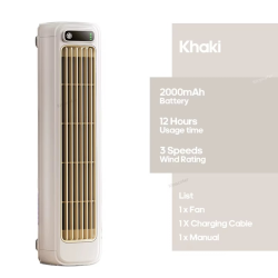 Newest Wall Mounted Air Conditioning Fan Silent Household Rechargeable Tower Fan Vertical Desktop Air Cooler for Bedroom Living