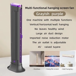 2025 New Bladeless Fan Portable Air Conditioning Fan 1200mah Home Office Charging Fan Vertical Cooling Fan Air Cooler