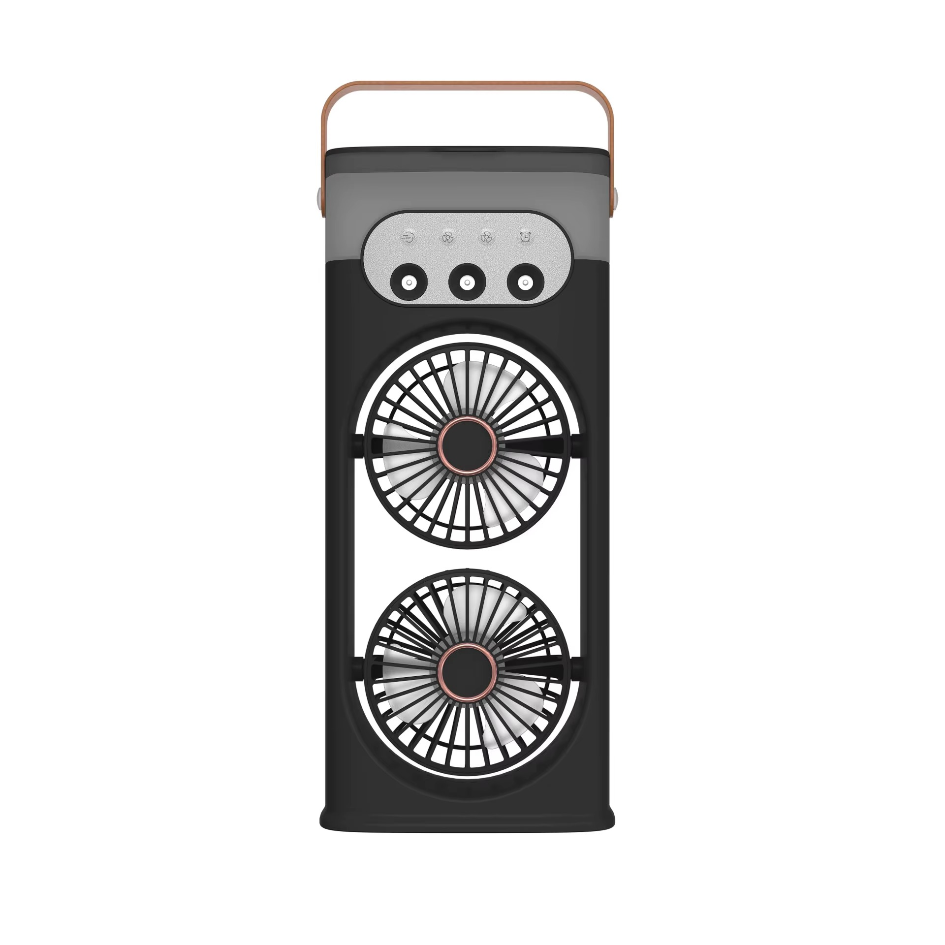 2025 New Double-head Spray Fan Office Home Desktop Humidification Refrigeration Fan Portable Cooler Mobile Air Conditione