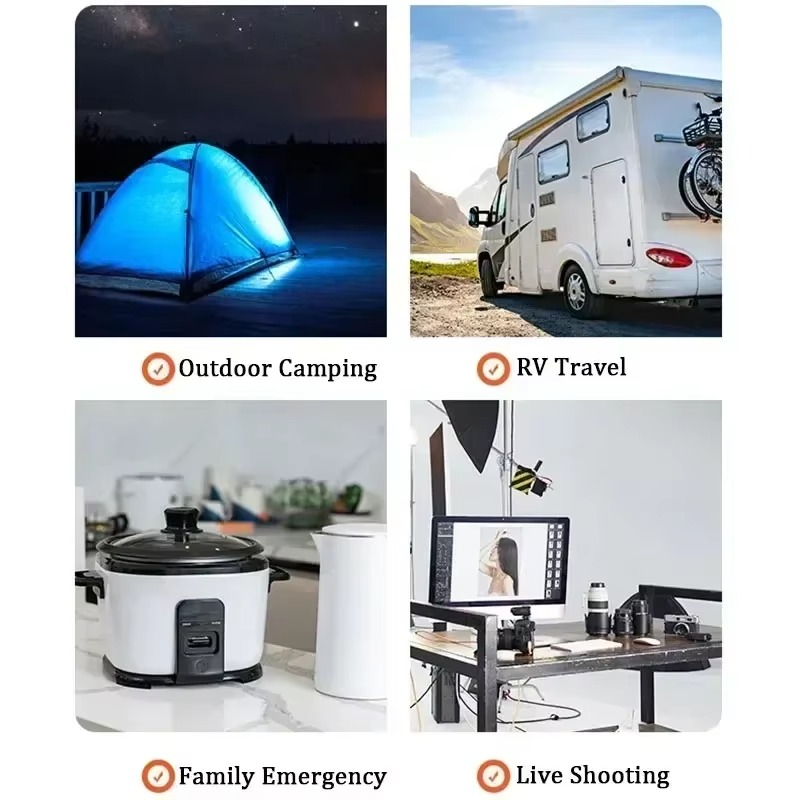 300W 220V Portable Power Station 333Wh 90000mAh Power Bank Solar Generator LiFePO4 Battery Outdoor Camping Backup Power Supply