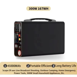 300W 220V Portable Power Station 333Wh 90000mAh Power Bank Solar Generator LiFePO4 Battery Outdoor Camping Backup Power Supply