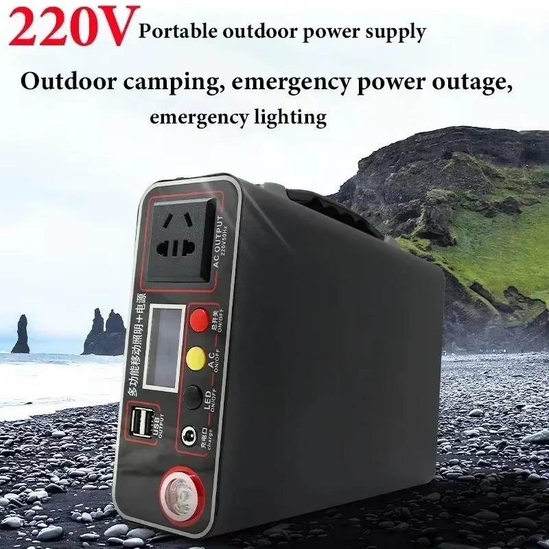 300W 220V Portable Power Station 333Wh 90000mAh Power Bank Solar Generator LiFePO4 Battery Outdoor Camping Backup Power Supply