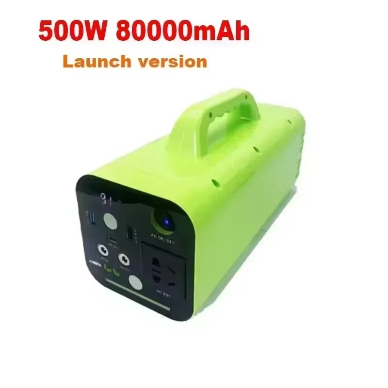 500W 220V 80000mAh Portable Power Station enerator Lifepo4 Battery Outdoor Camping Charger Emergency Power Bank AC DC Output